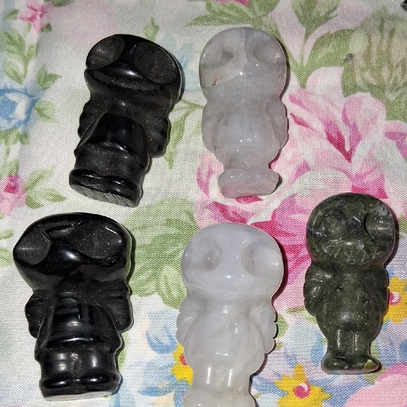 Other - Set Five of Jack Carved Stone Figurines